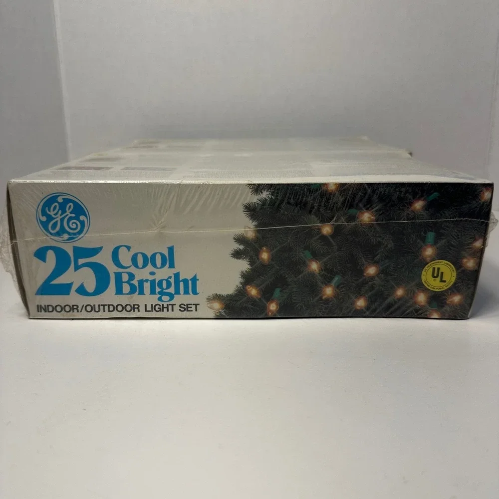 Lot of 4 Vintage GE Cool Bright 25 Indoor Outdoor Christmas Light Sets Sealed